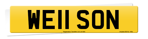 Registration number WE11 SON